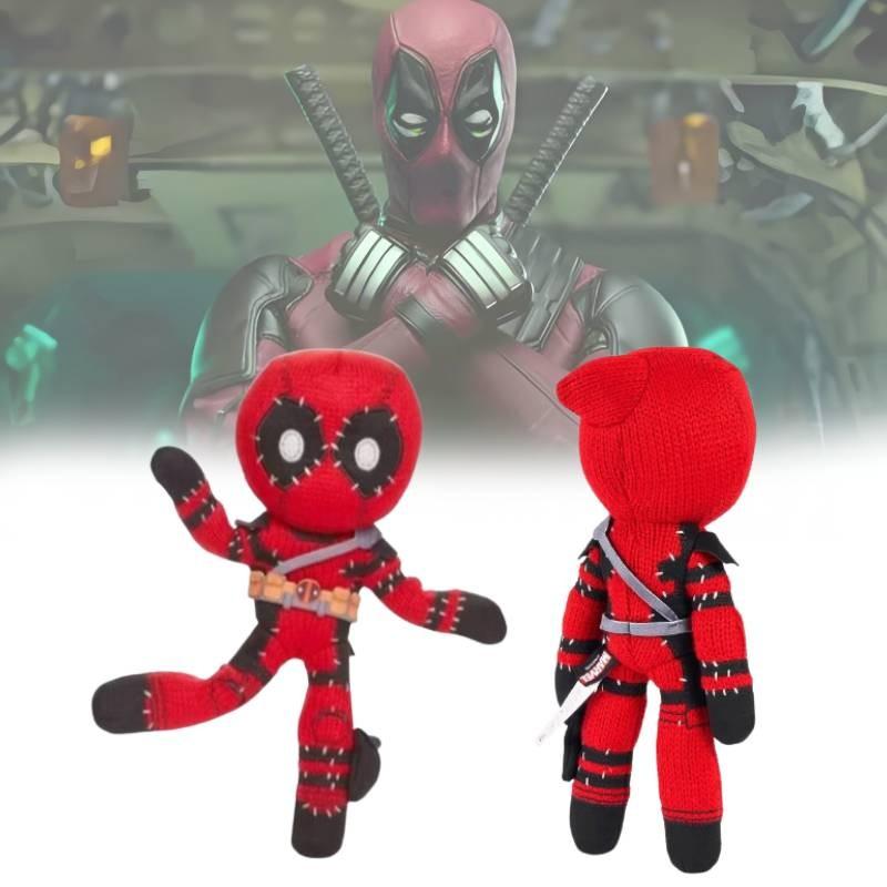 Adorable Deadpool Wolverine Plush Toys Featuring Vibrant Red Colors And Soft Pp Cotton Filling Perfect For Collectors And Kids