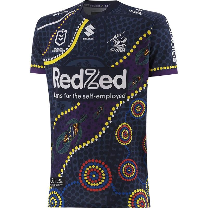 2025 Melbourne NRL Indigenous Edition Rugby Jersey Unisex Sport Shirt Running Fitness Cycling Basketball