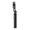 Selfie stick telescopic with remote control, tripod stand for phone, 13m aluminum, black