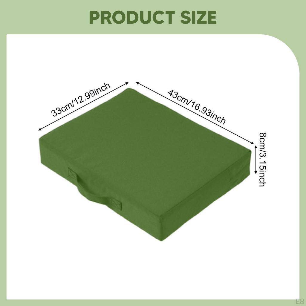 Outdoor Stadium Seat Cushion, Portable Sports Mat, Removable Handle, Waterproof Foam, Easy