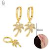 925 Silver Needle Vintage Gold Earrings Luxury Long Chain Tassel Crystal Hoop Earrings for Women Party Trend Jewelry