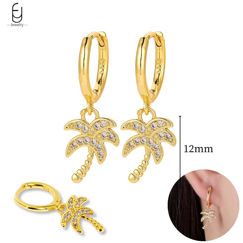 925 Silver Needle Vintage Gold Earrings Luxury Long Chain Tassel Crystal Hoop Earrings for Women Party Trend Jewelry