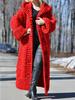 Women's 2025 Winter Hooded Knit Cardigan Sweater Coat