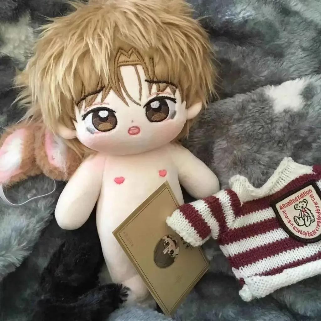 20cm Stuffed Anime Double Namui BL Manhwa JINX:Kim Dan Joo Jaekyung Handsome Nude Dress Up Cotton Doll Plush Toys Soft Gifts