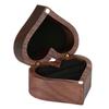 Proposal Box 1Pcs Love Heart Shaped Walnut Wood Ring Box Jewelry Case for Wedding Ceremony Jewelry Box Storage Proposal Wedding