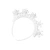 White Snowflake Headband Glittering Rhinestones Women Hair Bands Hair Decors Suitable for Holiday and Winter Gatherings