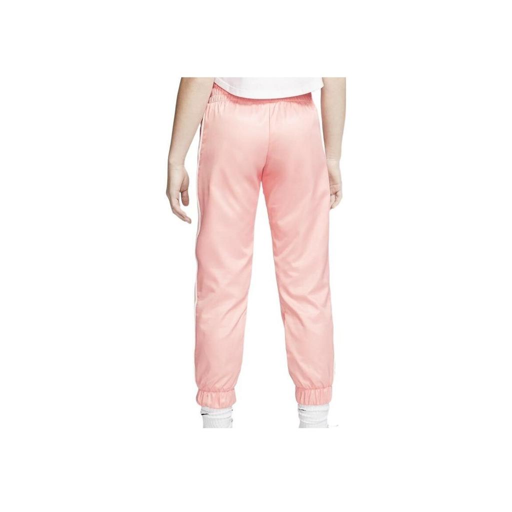 Nike Kinder Strick-Sporthose Einfarbig Logo-Print Kordelzug Bündchen Kinderhosen Rosa BV2751-697