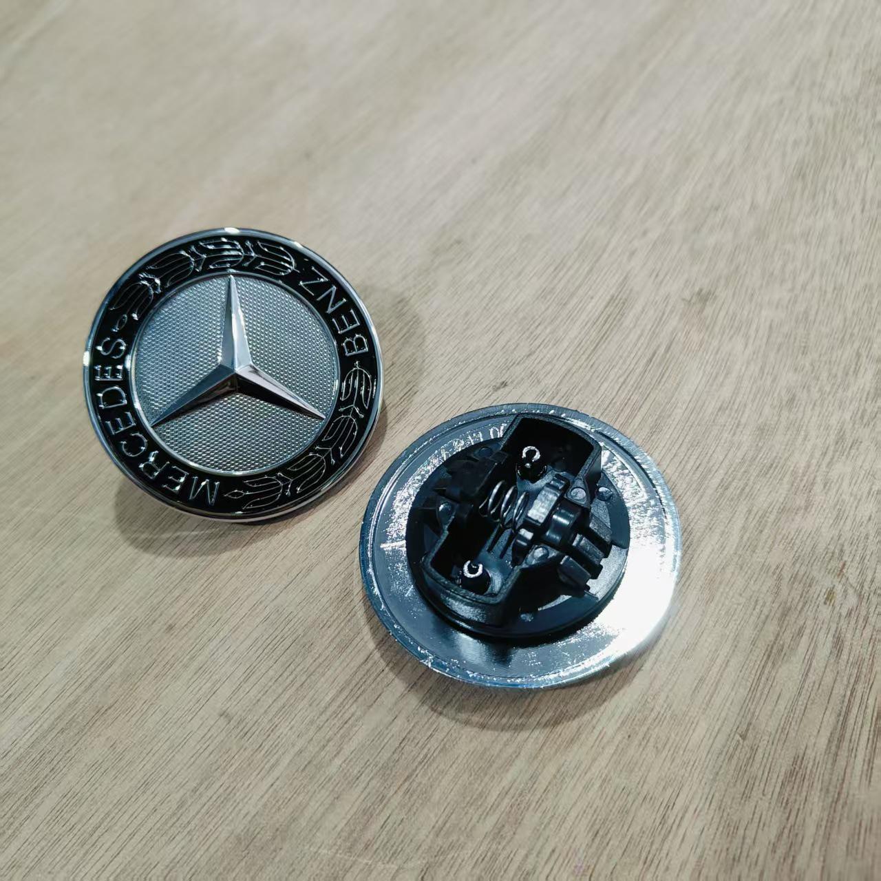 ABCERS Декоративная накладка на капот для Mercedes-Benz GLC, GLK, CLA, CLS – Плоский дизайн с пружиной