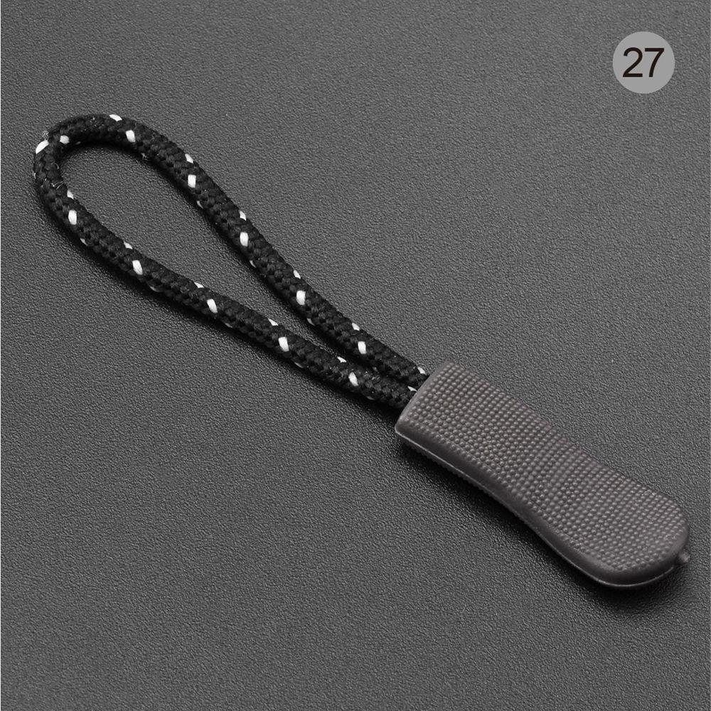 10Pcs Fixer Crafts Tag Apparel Sewing End Fit Zipper Buckle Zipper Puller Zipper Ropes Zip Cord