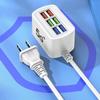 Multi Ports US/EU Power Strip Charger Fast Charging Desktop Charging Station  Office Use