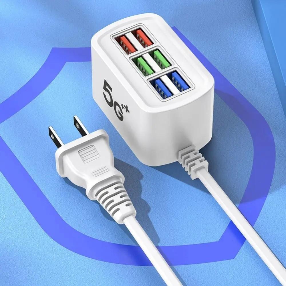 Multi Ports US/EU Power Strip Charger Fast Charging Desktop Charging Station  Office Use