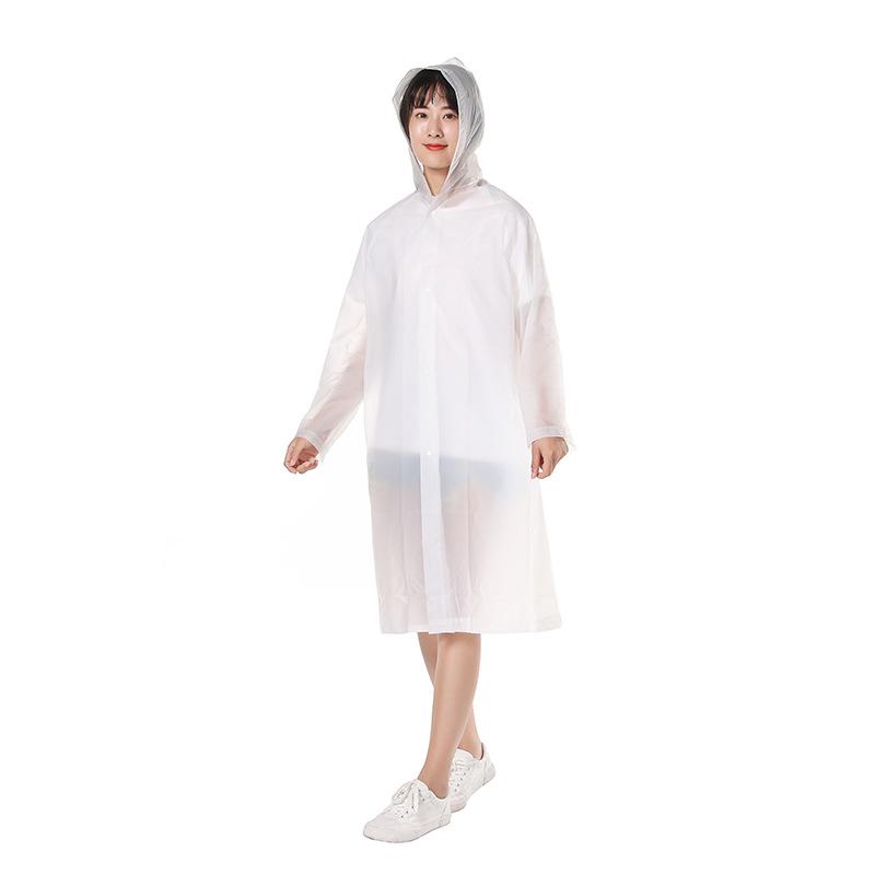 Adult thickened non-disposable raincoat travel eva outdoor travel portable thick raincoat