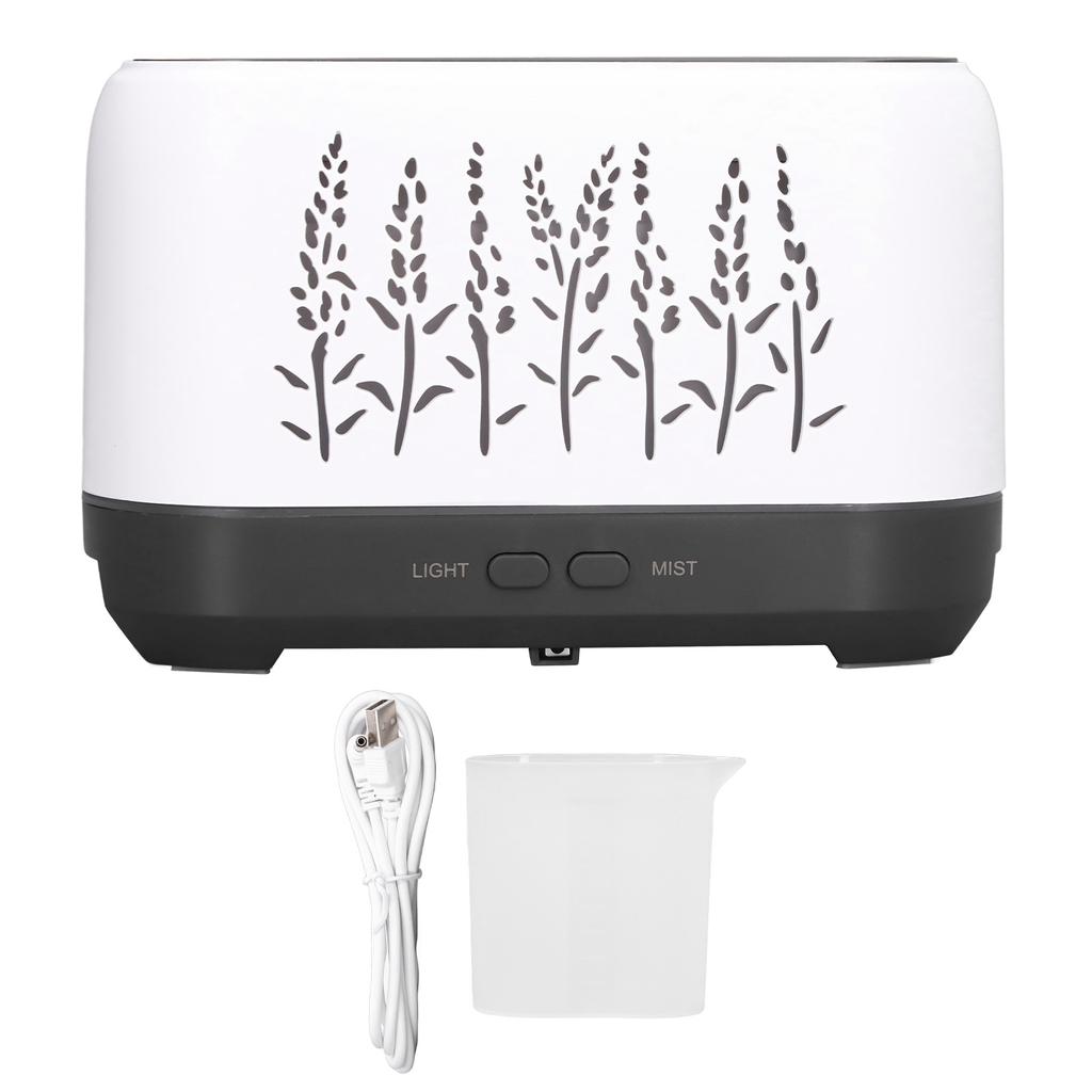 Humidifier 200ml USB Powered Hollow Flame Ambience Lamp Ultrasonic Atomization Aromatherapy