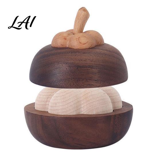 Spa Reception Scent Decor Mangosteen Passive Oil Diffuser Wooden Essential Creative Aromatherapy Non Electric Holder Diffusers No-Electric