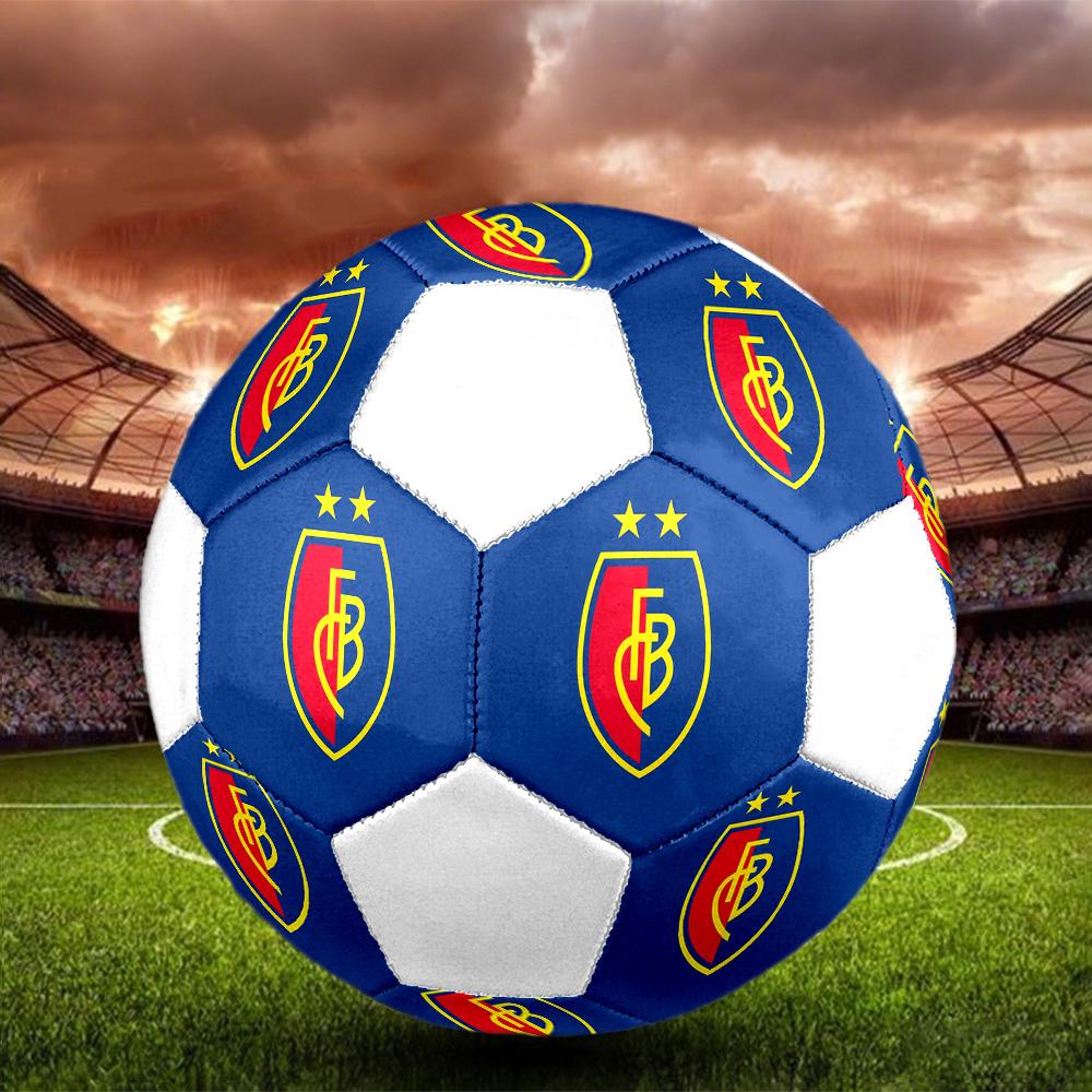 1PC FC Basel 1893 taglia 5 pallone da calcio PrahaPallone da Calcio Indoor Colorato Per Tutte le Età Cucito a Macchina PVC Pronto per la Competizione Resistente Alto Rimbalzo