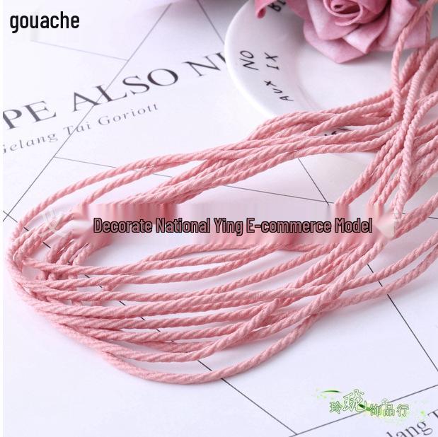 Korean High Elasticity Ribbed Rubber Hair Ties - Handmade DIY Hair Accessories