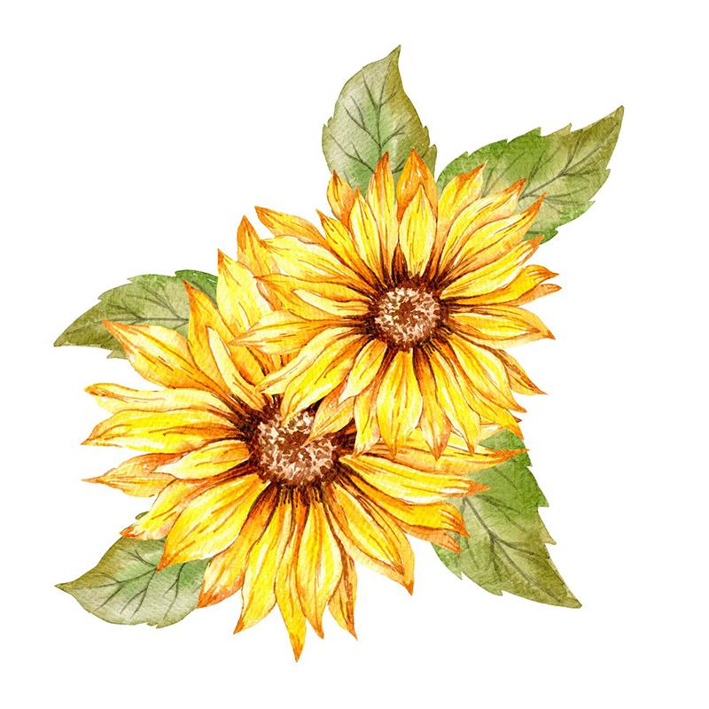 

C174 # Наклейка на стену с подсолнухом, фон для детской комнаты, украшение для дома, фреска, обои для гостиной, забавная наклейка E-27.8x30cm-PET