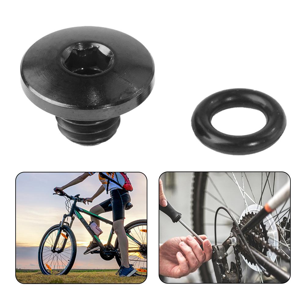 M5 Bicycle Hydraulic Disc Brakes Screw Bike Bleed Screw Bolt With O-Ring Parts For Shimano XT, SLX, Zee, Deore & LX