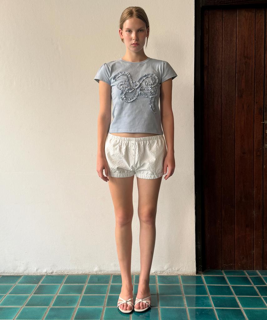 SINOON Shirring Shorts (White)