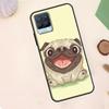 Funny Pug Dog Case For Realme C67 C71 C63 C61 C55 C51 C53 C35 C65 C75 11 12 13 14 Pro Plus GT6 GT7 15 Pro