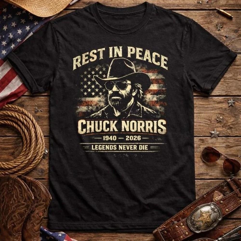 Neues RIP Chuck Norris 1940-2026 Geschenk für Fans Unisex S-5XL Shirt