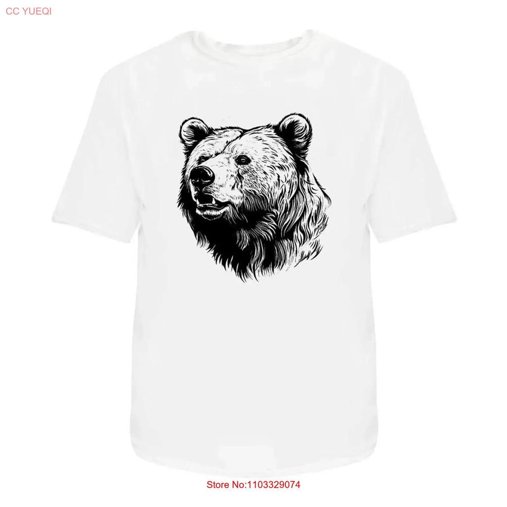 Bear T Shirt 100 Cotton S 2XL TA040331 vintage Washed Breathable Slightly graphic homme Top For Everyday Wear Versatile