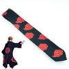Red Naruto Akatsuki Cloud Tie Anime Fans Gift Party Decoration Cartoon Unisex