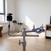 Drum Hardware Extension Clamp Knurled with L-Rod Easy To Install