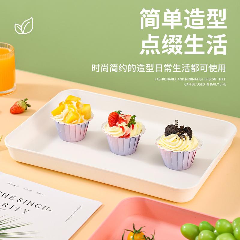 Deepened Thick Tray Put Cup Home Hotel Restaurant Rectangle Plate Fruit Plate Tea Plate Plate Plate Plate