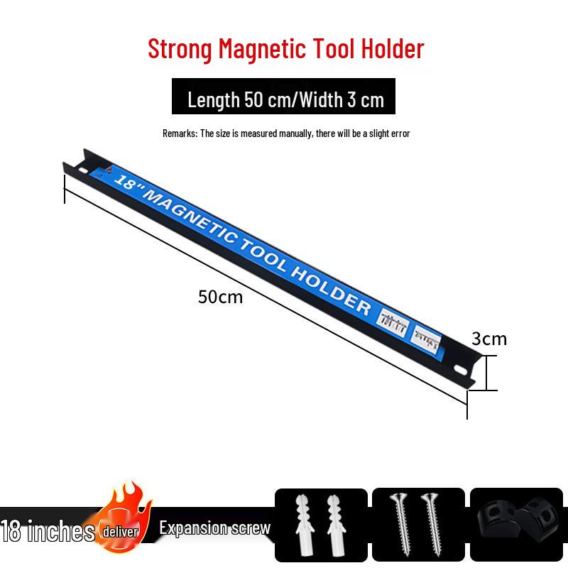 Magnetyczny Stojak do Przechowywania Narzędzi i Noży z Mocnym Chwytem
