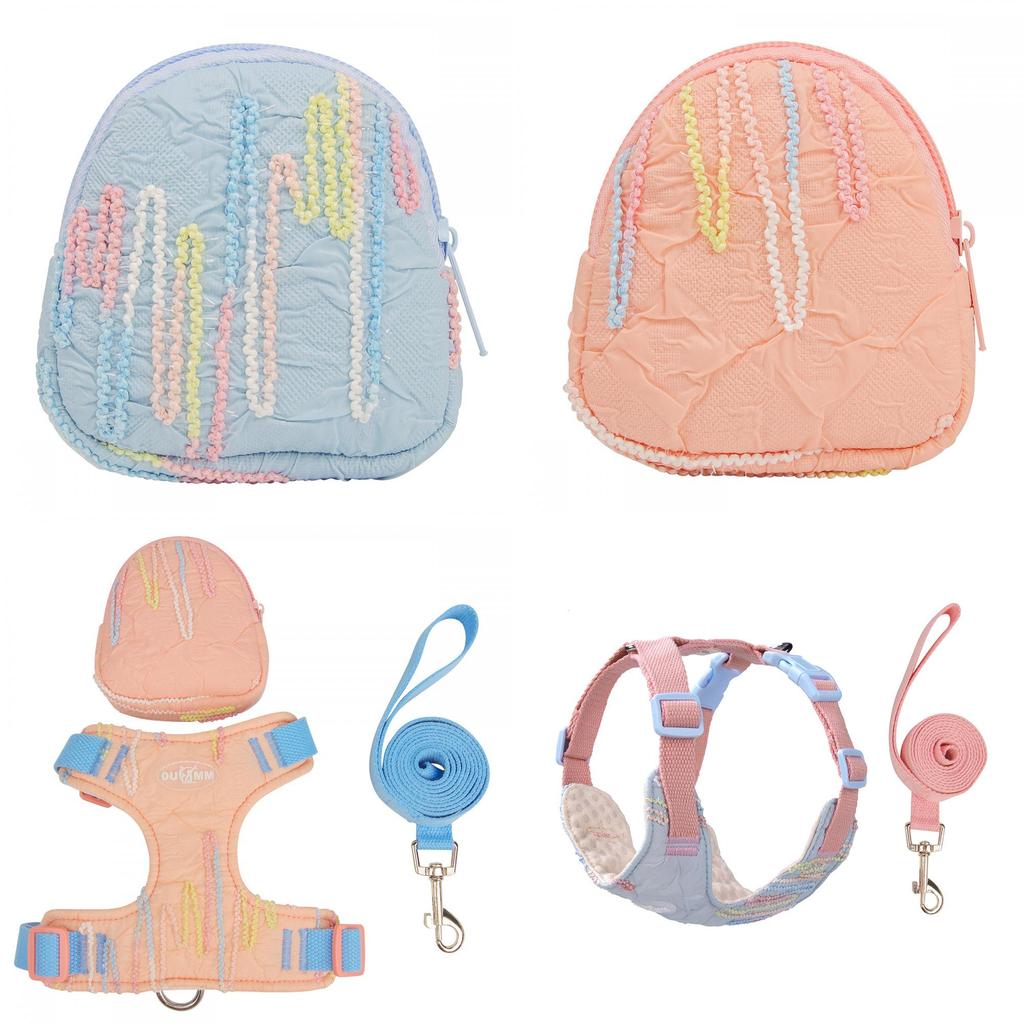 Pet Harness With Leash And Storage Bag For Small Dogs And Puppies