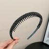 Nonslip Toothed Elastic Rhinestone Hair Hoops Glitter Trendy Hair Accessories for Women Graduation Ceremony Use