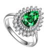 Hochwertiger tropfenförmiger Ring für Damen, Zirkon-Design für edle Damenringe, Accessoires für Bankettkleider