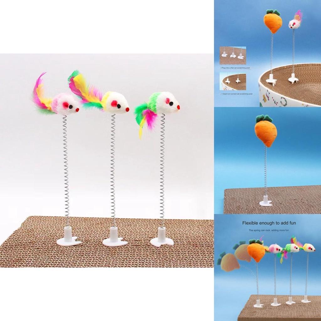 Fun Corrugated Paper Cat Scratching Board Toy Self-entertainment For Cats Durable Plastic Material Random Colors Design Or Carrot)