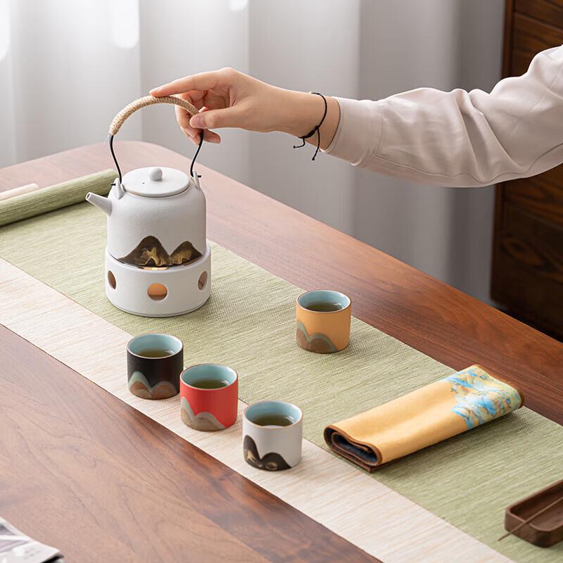 Sushih Elegant White Ceramic Tea Set