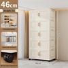 Premium Foldable Toy & Clothes Storage Cabinet - No Assembly, Multi-Layer, Large Capacity