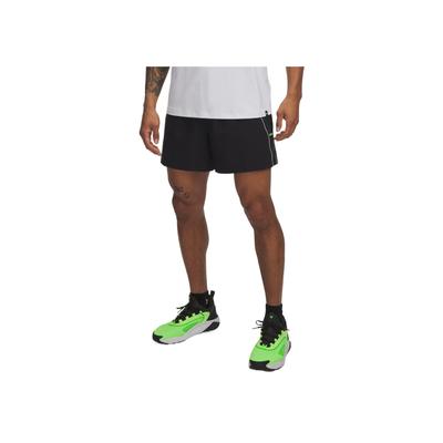 Project Rock Loose Fit Drawstring Waist Three-Quarter Sports Shorts Men Shorts Black 1389957-001