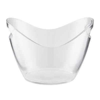 Eiskübel 8L Acryl mit tragbarem Griff für Buffets Barbecue Camping Picknick Transparent S