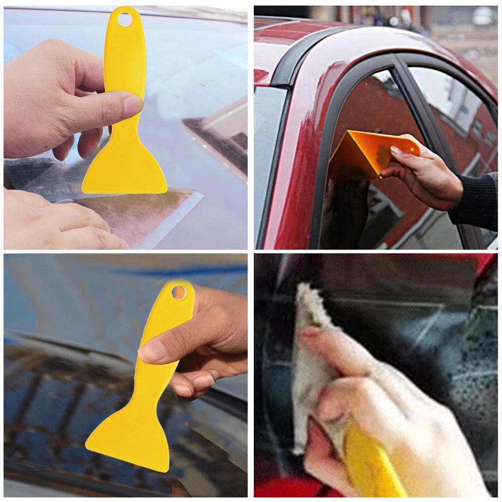 Handy Auto Plastic Scraper Car Clean Tool Window Cleaner Windshield Snow Shovel Glass Water Glue Remove Wiper Squeegee Knife