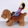 Huisdier Hond Cowboy Kostuum Grappig Ridder Rijkleding Cosplay Kleding (S)