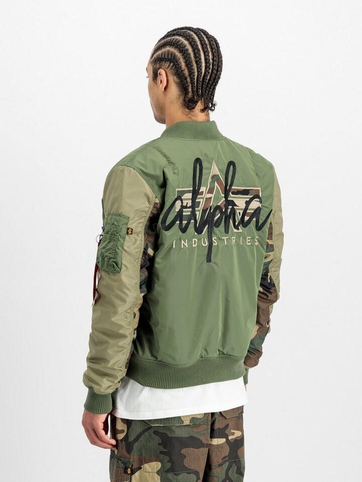 Зимняя куртка Alpha Industries MA-1 Camo Back Embroidery Bomber Jacket Размер Olive Green (258120-01)