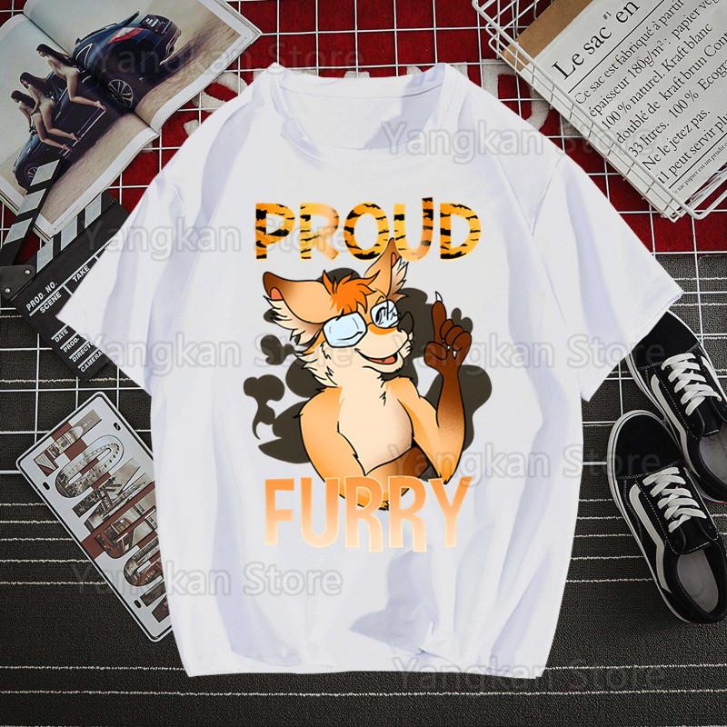 

Proud Furry Team Furry Please Ask Before Touching Men s Tshirt Cute Shirt Fashion T-Shirt For Men Casual Tops Short Sleeve XL