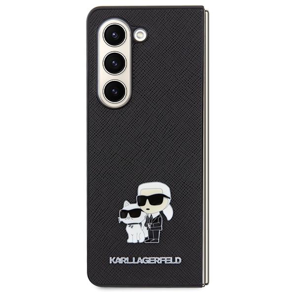 Karl Lagerfeld Klhczfd5Sakcnpk Z Fold5 F946 Hardcase Czarny/Black Saffiano Karl&Choupette Pin