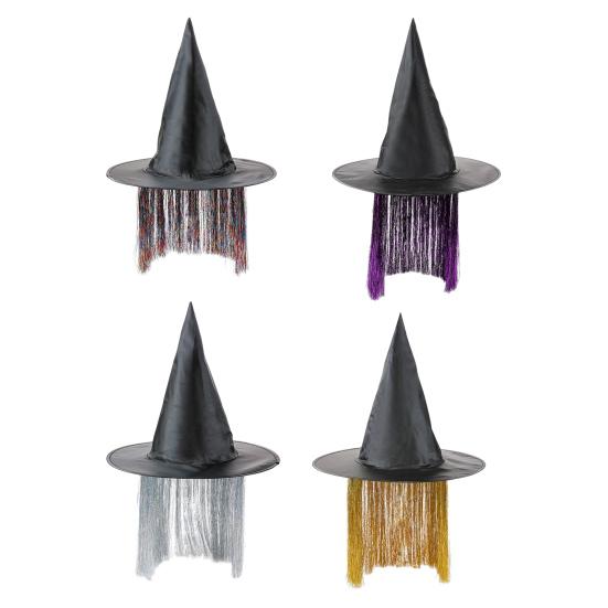 Women Witch Hat Dark Mysterious Style Oxford Cloth Witch Hat