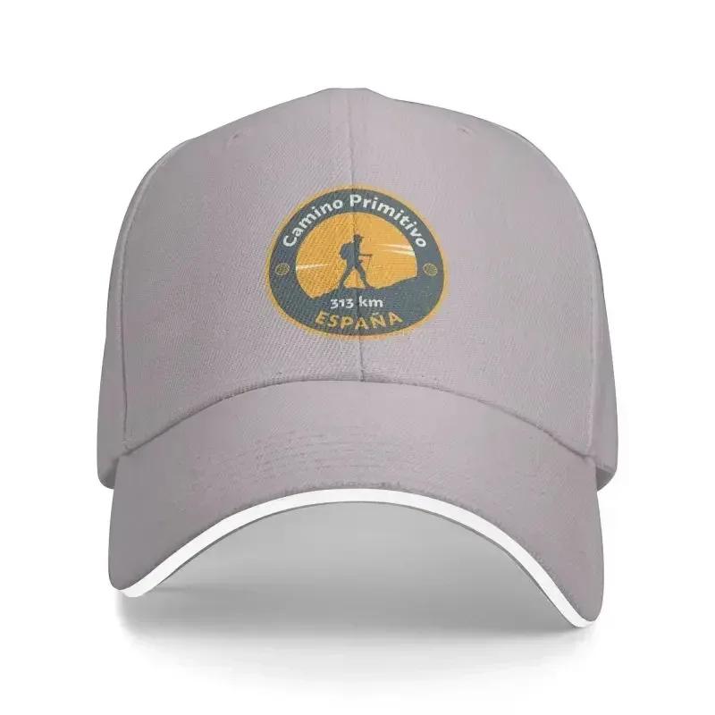 Klassische Jakobsmuschel Baseballkappe für den Jakobsweg, Damen Herren, Verstellbar, Spanien, Primitivo, Papa Hut, Sonnenschutz