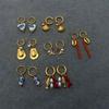 Practical Stainless Steel Fish Scallops Shells Charm Earrings Fashion Gold Color Jewelry for Women and Mom's Gifts