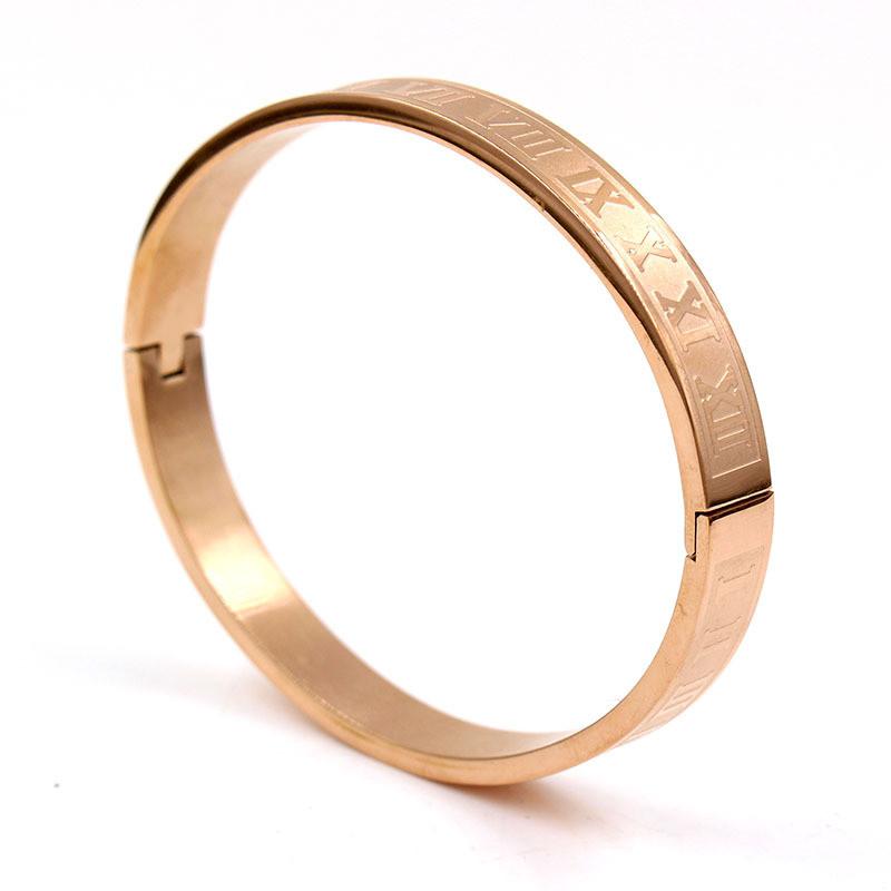 Geometric Stainless Steel Letter Bracelets For Men And Women Trendy Punk Accessories