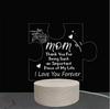Love-Shaped 3D Acrylic Night Light Puzzle for Holiday Greetings