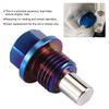 Aluminiumlegering Magnetisk Oljetråg Sump Återflöde Avtappningsplugg Nippel Adapter M14x1.5
