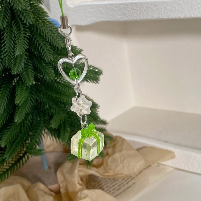 Christmas Snowflake Crystal Phone Charm High Quality Snowflake Crystal Mobile Chain Phone Lanyard For Festival Occasions